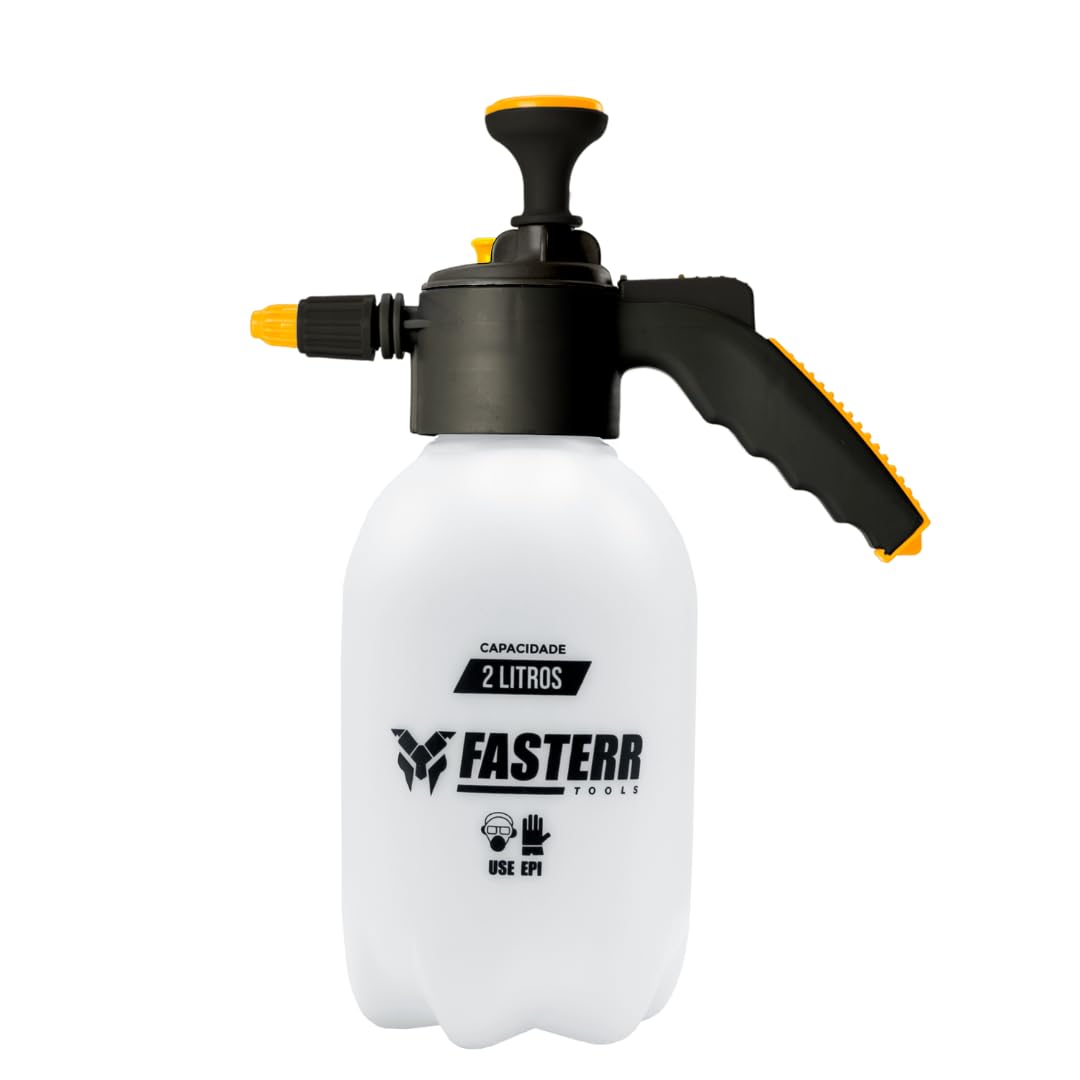 Pulverizador Manual 2l Com Bomba E Válvula Spray Fst088 Branco